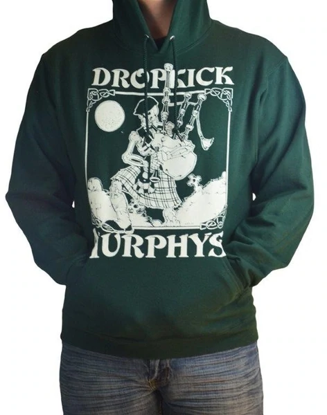 DROPKICK MURPHYS - Vintage Skeleton Piper -  Two Sided Printed Hoodie